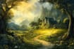 do fantasy background and landscape