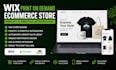 build wix print on demand ecommerce store printify printful integration website