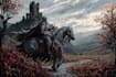 create dark art medieval detailed hand drawn illustration