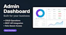 build a custom admin dashboard with react and rest API