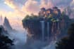 do fantasy background and landscape