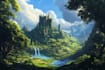 do fantasy background and landscape