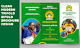 design modern bifold trifold brochure for business