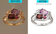 do professional jewelry retouching with glossy polished finish