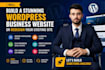 build a stunning wordpress business website or redesign your site