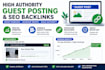 provide guest posting and link building