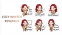 design cute winter teacher reward stickers and chibi