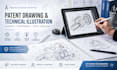 create professional patent drawings and technical line art for uspto