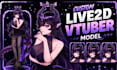 design and rig vtuber model, anime, vtuber rigging, live2d model, live2d rigging