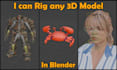 create and rig a 3d character in blender