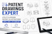 draw all uspto patent drawings utility and design