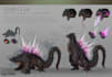 create creature design and illustrations highly detailed