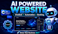 build ai powered website with chatbot, automation and booking system