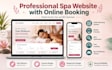 design a professional spa website with booking system