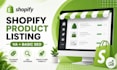 do shopify product listing and store management