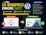 fix wordpress critical error, white screen and 500 error fast