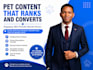 write content for pet articles and dog training blog post