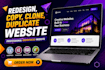 redesign copy clone website duplicate website and design professional wordpress