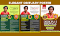 design professional funeral poster obituary flyer fast