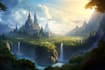 do fantasy background and landscape