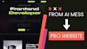 fix and optimize your ai generated website claude, chatgpt