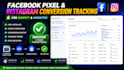 lnstall facebook pixel and instagram tracking for shopify and website