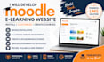 develop moodle lms, elearning website and create moodle courses