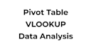 do excel data entry, pivot table, vlookup and data analysis
