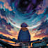 create an anime style album cover