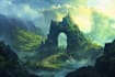 fantasy concept landscape illustrations