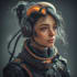 design futuristic sci fi character illustration