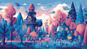 draw a full cartoon illustration