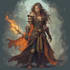 make a unique fantasy character concept art