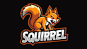 design awesome squirrel logo with express delivery