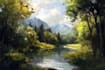 create beautiful hand painted landscapes