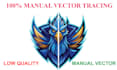 manually vectorize and redraw your logo