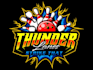 design awesome bowling logo with satisfaction guarantee