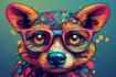 make animal illustration into pop art