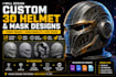 design custom printable 3d masks, helmets, cosplay stl files