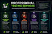 test website and andriod apps using manual , automation testing