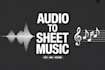 convert audio or mp3 into sheet music or score