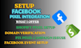 fix facebook meta pixel, setup fb event tracking and shopify pixel integration