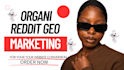 do organic reddit geo post for ai app ecommerce business brand website promotion