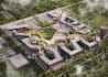 remodel campus master plan,urban landscape,photorealistic college,3d rendering