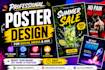 design professional social media posters