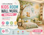 design cute custom kids room wall mural wallpaper