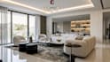 do kitchen, living room interior design, 3d exterior and 3d rendering