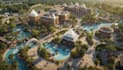 design theme park, water park master plan, 3d site plan and rendering