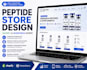 do research peptide website, wordpress website and peptide website in shopify