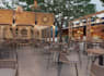 renovate 2d to 3d outdoor restaurant, interior  layout, café, bar visualization